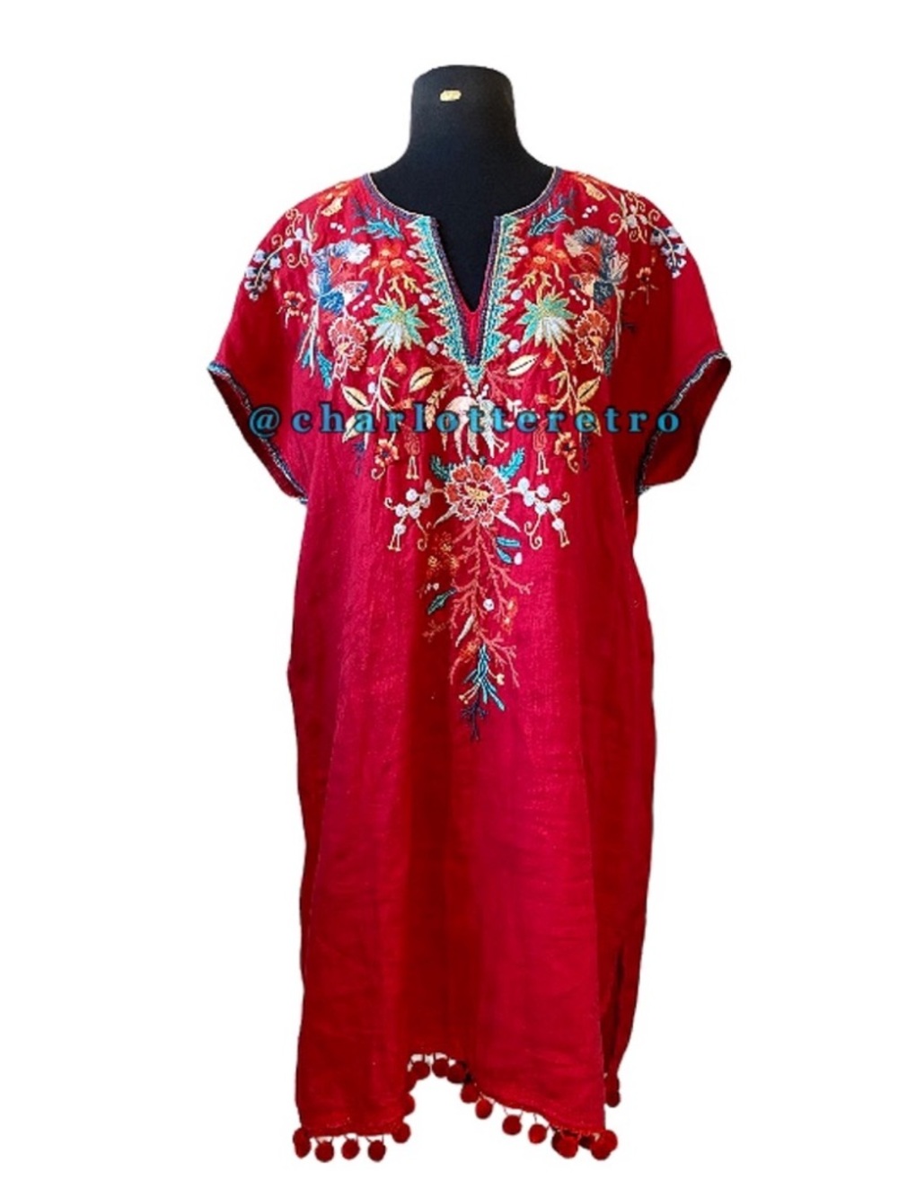 Johnny Was • Red Linen ARIEL Tunic Dress